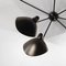 Mid-Century Modern Black Spider Ceiling Lamp with Seven Fixed Arms by Serge Mouille, Image 7