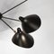 Mid-Century Modern Black Spider Ceiling Lamp with Seven Fixed Arms by Serge Mouille 6