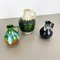 German Multi-Colored Op Art Fat Lava Pottery Vases from Bay Keramik, Set of 3 3