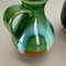 German Multi-Colored Op Art Fat Lava Pottery Vases from Bay Keramik, Set of 3 6