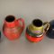 German Fat Lava Ceramic 414-16 Vases from Scheurich, Set of 5 11