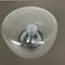 German Bubble Ice Glass Cone Wall Light from Hillebrand Leuchten 11