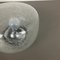 German Bubble Ice Glass Cone Wall Light from Hillebrand Leuchten 12
