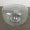 German Bubble Ice Glass Cone Wall Light from Hillebrand Leuchten 9
