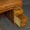 Kleiner edwardianischer Schreibtisch aus Nussholz mit Rolltür 3