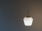 Vintage Danish Brass and Opaline Glass Pendant Light, Image 2