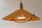 Ceiling Lamp in Teak and Sisal from Temde Leuchten, 1960s 2