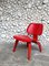 Stained Red LCW Lounge Chair by Charles & Ray Eames for Herman Miller / Evans Products Company, 1948 17