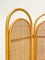 Mid-Century Boho Bamboo Wicker Room Divider Paravent, 1970s 4