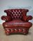 Fauteuil Club Dellbrook Chesterfield Vintage en Cuir, Angleterre 1