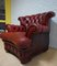 Vintage English Leather Dellbrook Chesterfield Club Chair 5