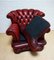 Fauteuil Club Dellbrook Chesterfield Vintage en Cuir, Angleterre 2