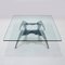 Vintage Glass and Cast Aluminium Coffee Table 2