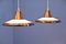 Danish Hanging Lamps in Solid Copper, 1970s, Set of 2 3