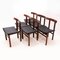 Teak & Leather Model 193 Dining Chairs by Inger Klingenberg for France & Søn, Set of 6 3