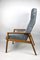 Vintage Grey High Velvet Armchair, 1970s, Image 8