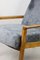 Vintage Grey High Velvet Armchair, 1970s, Image 6