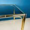 Vintage French Brass Faux Bamboo Dining 4 Chairs and Table, 1970s, Set of 5 6