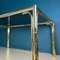 Vintage French Brass Faux Bamboo Dining 4 Chairs and Table, 1970s, Set of 5 4