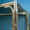 Vintage French Brass Faux Bamboo Dining 4 Chairs and Table, 1970s, Set of 5 5