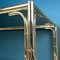 Vintage French Brass Faux Bamboo Dining 4 Chairs and Table, 1970s, Set of 5, Image 5