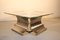 French Steel & Glass Coffee Table by Francois Monnet, 1970 6