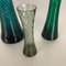 German Hand Blown Crystal Glass Vases by Alfred Taube, 1960s, Set of 3 3