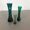 German Hand Blown Crystal Glass Vases by Alfred Taube, 1960s, Set of 3 2