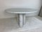 Tavolo da pranzo rotondo vintage in marmo nello stile di Mario Bellini, anni '70, Immagine 9