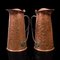 Antike viktorianische Servierkannen aus Kupfer, England, 2er Set 1
