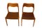 Model 71 Chairs by Niels Otto (N. O.) Møller for J. L. Møllers, Denmark, 1960s, Set of 2 1