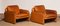 Brutalist Cognac Patina Leather Ds-61 Lounge Chairs from De Sede, 1960s, Set of 2 14