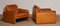 Brutalist Cognac Patina Leather Ds-61 Lounge Chairs from De Sede, 1960s, Set of 2 2