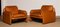 Brutalist Cognac Patina Leather Ds-61 Lounge Chairs from De Sede, 1960s, Set of 2 10