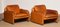 Brutalist Cognac Patina Leather Ds-61 Lounge Chairs from De Sede, 1960s, Set of 2, Image 13