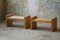 Tables de Chevet Scandinaves Brutalistes en Pin Massif, 1970s, Set de 2 13