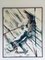 Lee Reynolds, esquiador de Slalom, años 60, óleo sobre lienzo, Imagen 1