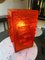Französische Skulptur Lampe aus rotem Harz von Pierre Giraudon, 1970er 5