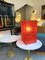 French Red Resin Sculpture Lamp by Pierre Giraudon, 1970s 2