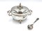 Silver-Plated Sugar Bowl with Spoon from Hefra, Set of 2, Image 1