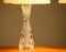 Lampade da tavolo in cristallo trasparente di Carl Fagerlund per Orrefors, Svezia, anni '60, set di 2, Immagine 7