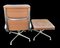 EA 222 & 223 Soft Pad Leather Lounge Chair & Ottoman by Charles & Ray Eames for Herman Miller, Set of 2 7