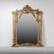 Wall Mirror in Wood with Gold Leaf, 1950s, Image 1