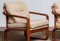 Poltrona in teak con cuscini in lana di HS Design, Danimarca, anni '80, set di 2, Immagine 2