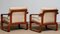 Danish Teak with Wool Cushions Lounge Easy Chair by HS Design, 1980s, Set of 2 8