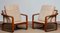 Danish Teak with Wool Cushions Lounge Easy Chair by HS Design, 1980s, Set of 2 7