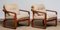 Danish Teak with Wool Cushions Lounge Easy Chair by HS Design, 1980s, Set of 2 1