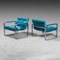 Sky Blue Sofa & Armchairs from Aarthio, Italy, 1960s, Set of 3 4