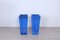 Blau emaillierte Vasen aus Terrakotta, 2er Set 5