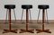 Swedish Teak and Chrome Swivel Bar Stools by Börje Johanson, 1960s, Set of 3 8